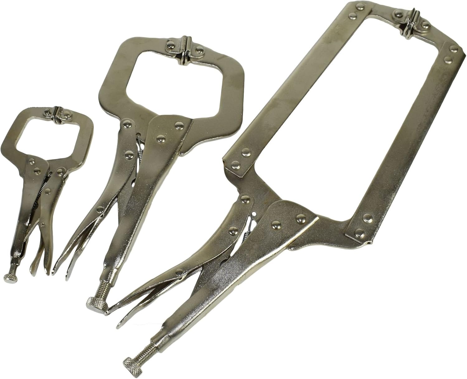 3pc Welding Clamp Fast Quick Release Fastener C Clamps Grips 150mm - 450mm