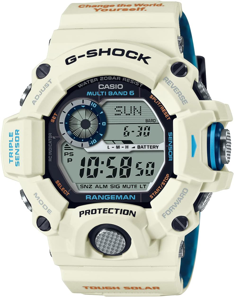 Casio G-Shock Rangeman GW-9408KJ-7JR Love The Sea & The Earth Limited Edition (Japan Domestic Genuine Products), White