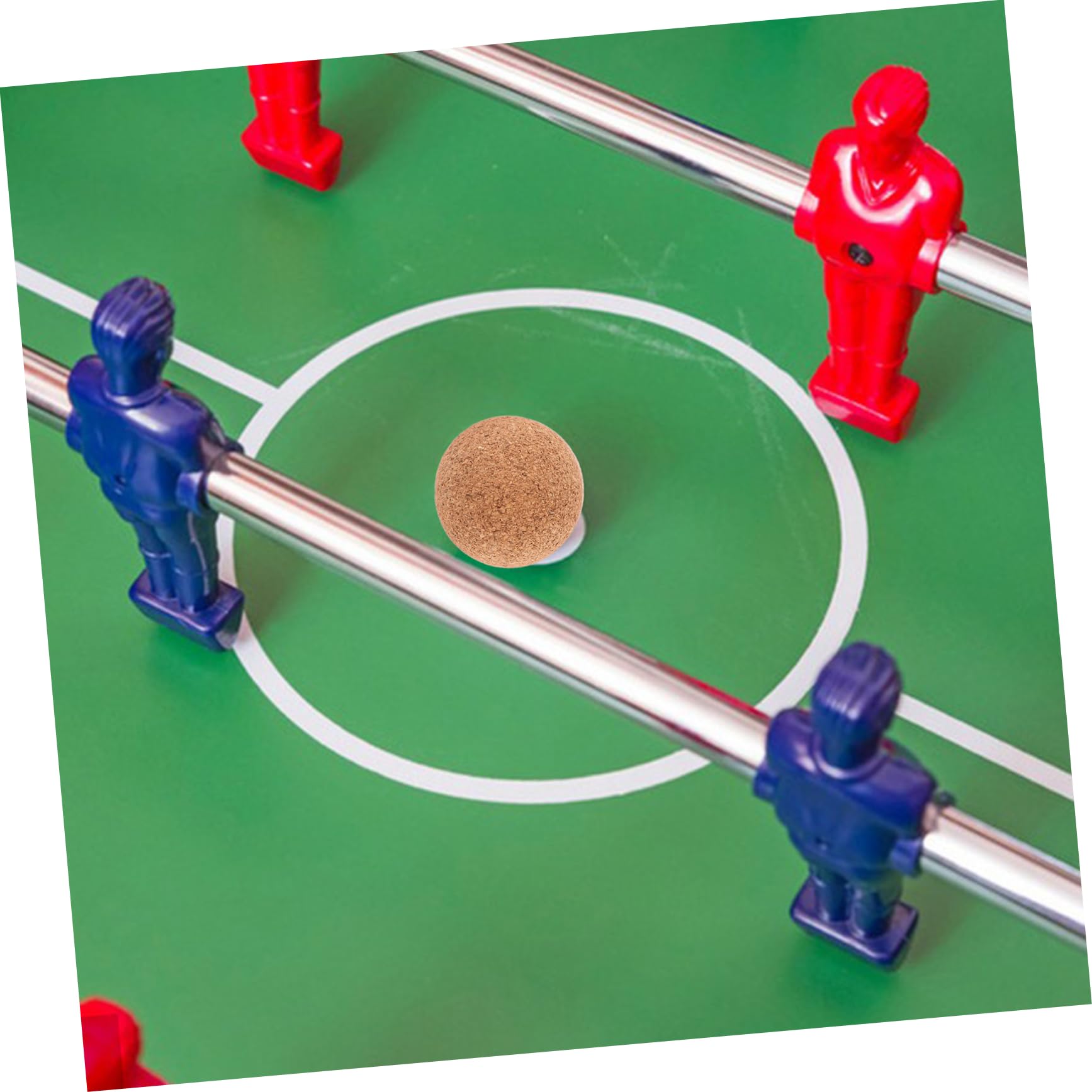 Toddmomy 32mm Mini Foosball Balls Wooden Cork Balls for Replacement Table Football Accessories
