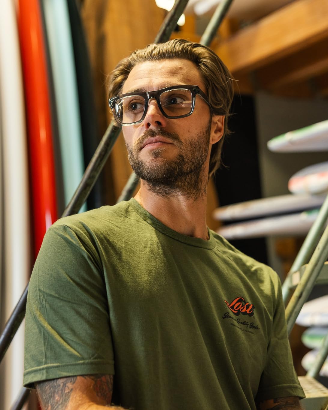 I-SEA Shaper Reader, Shadow, Men's Reading Glasses, Blue Light Blocking, Anti-Glare - Image 3