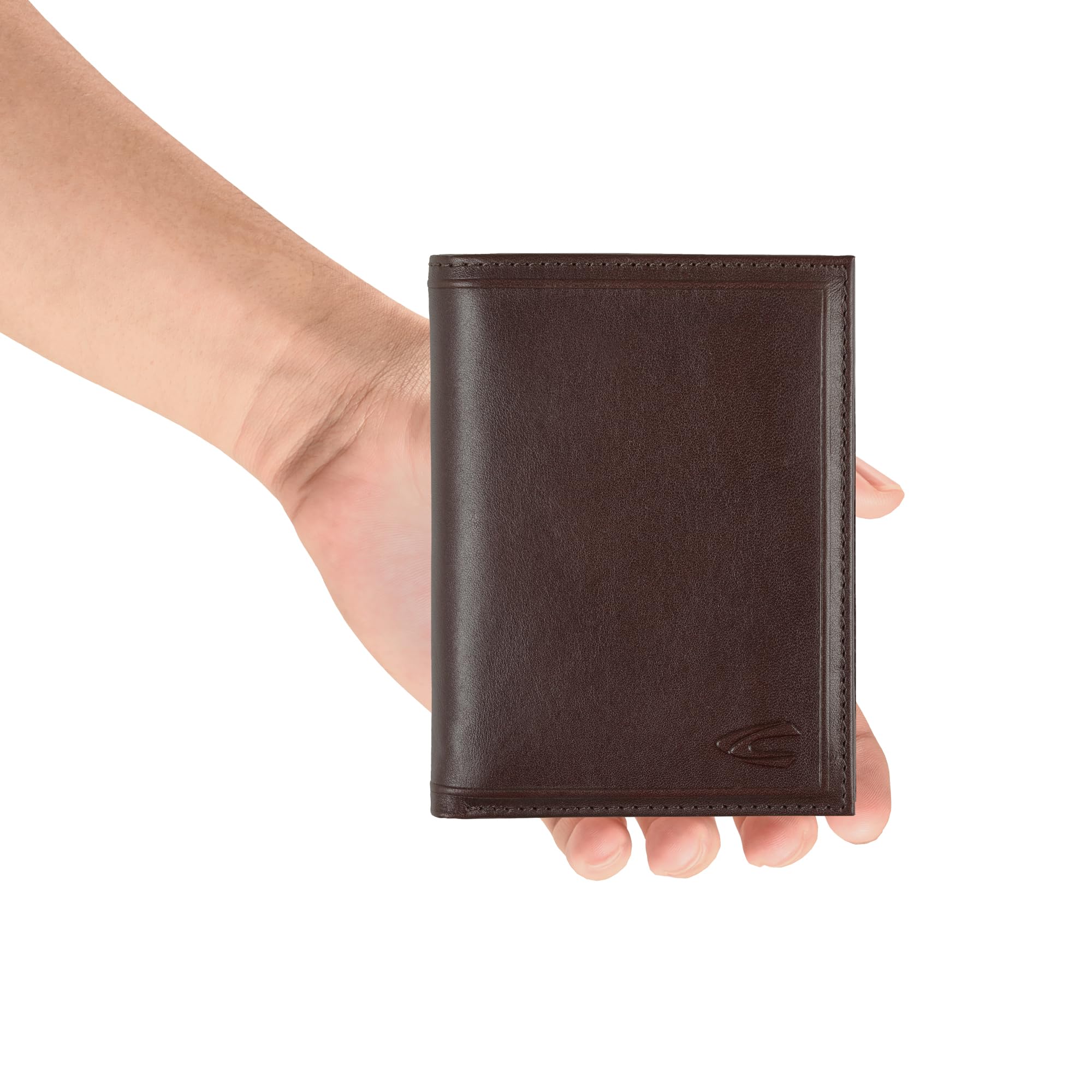 camel active Wood Herren Geldbörse Hochformat Mittelgroß Braun
