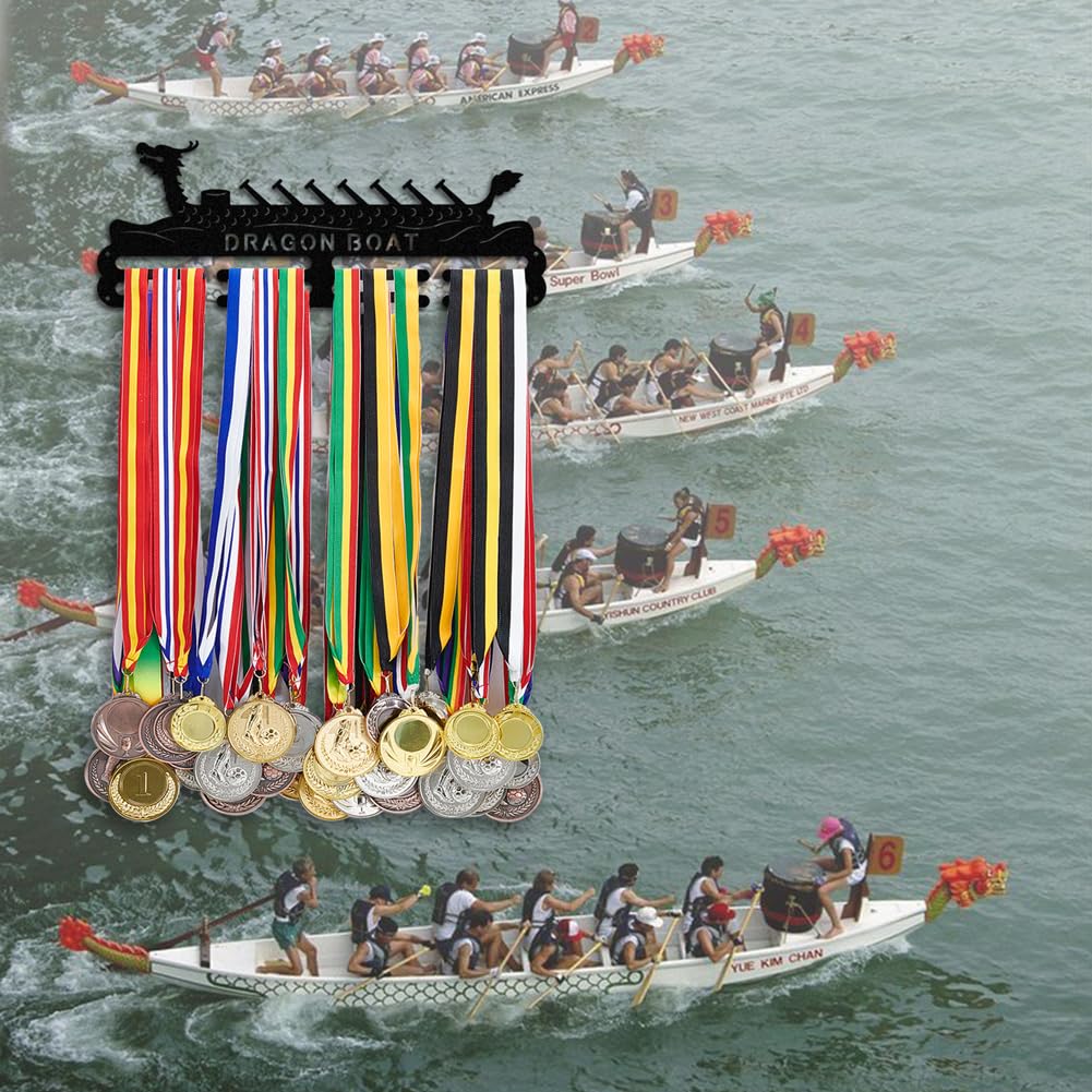 PandaHall Soporte de Medallas Marco de Metal para Colgar Medallas de Premios Deportivos para Más de 60 Medallas