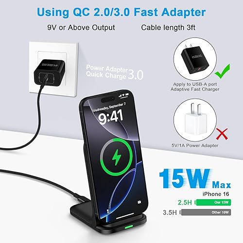 Miniatura 2 de Soporte plegable para cargador inalámbrico Samsung de carga rápida para Samsung Galaxy S25 Ultra S24 FE S23 S22 S21 S20 Z Flip7, estación de