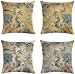 Cuscini da esterno copri fiori e cuscino for uccelli cuscino giallo cuscino da cuscino divano divano decorazione di cuscino for uccelli cover della casa camera da letto interno cuscino floreale decora
