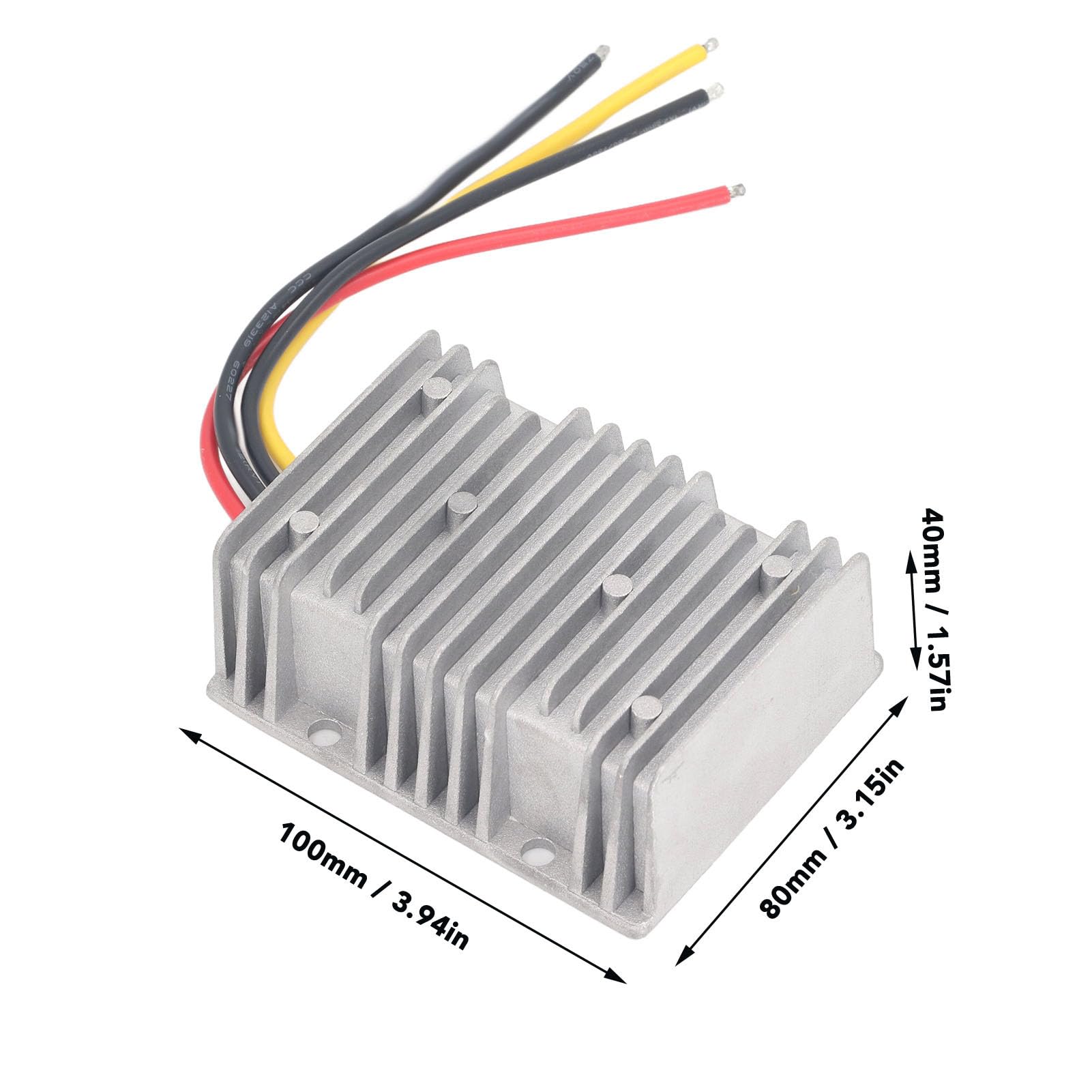 Generic Convertitore Boost Step Up Resistente Impermeabile 36V 15A per Applicazioni Esterne, Regolatore di Tensione 540W
