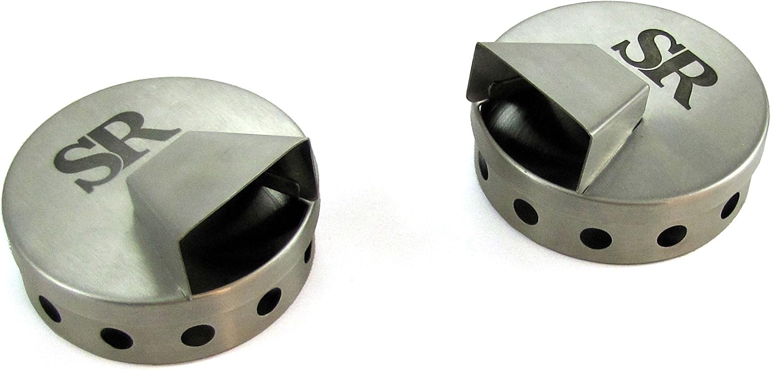 Steven Raichlen Best of Barbecue SR8180 Stainless Smoke Pucks (Set of 2)