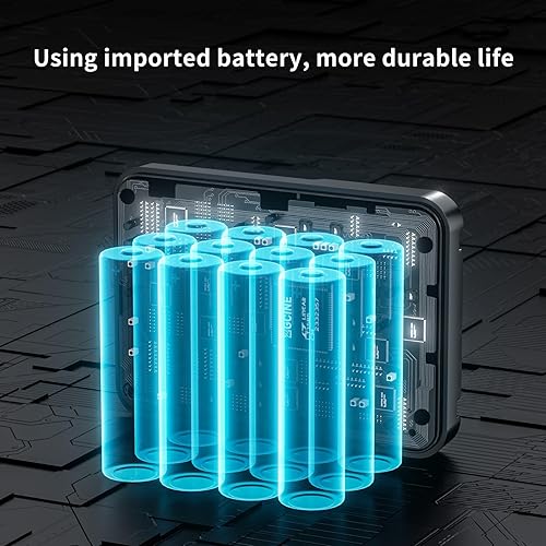 Vista 8 de ZGCINE X160 156Wh 14.8V 10500mAh Mini V-Mount Batería Soporte 100W PD Cargador rápido con Dual USB-C, D-TAP, doble puerto DC para cámara