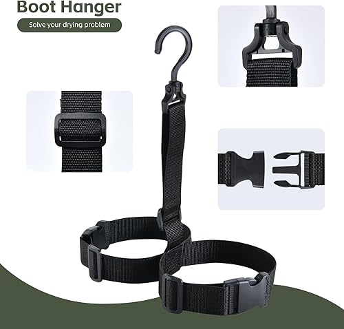 Miniatura 5 de Ouzong wader con botas impermeable para pesca y caza de nailon 2-PlyPVC 9-13