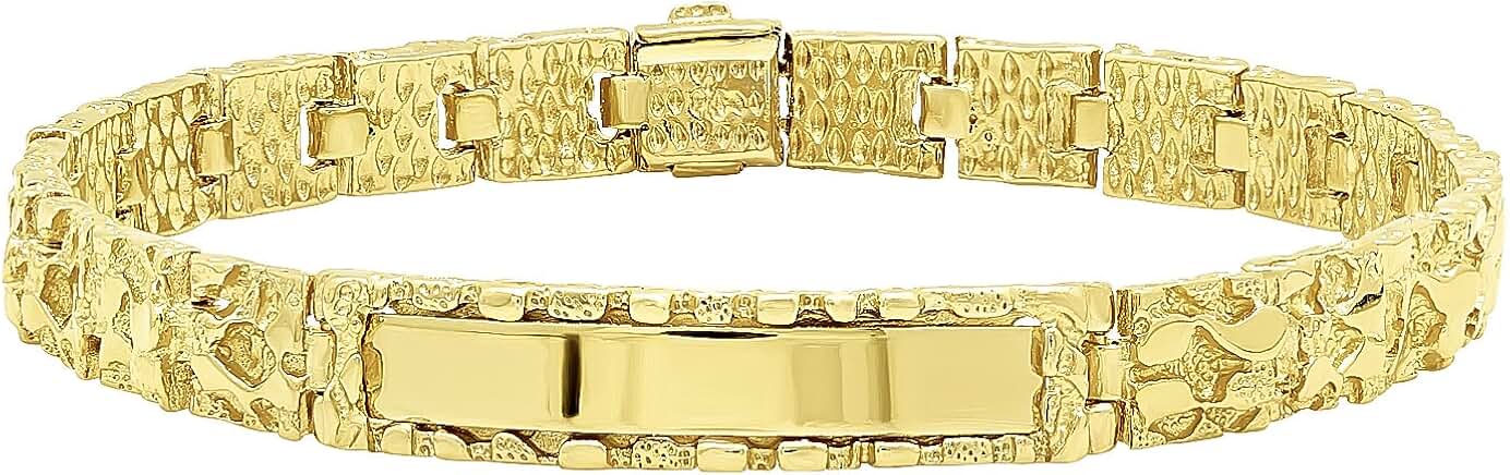 Amazon.com: 14k gold id bracelet