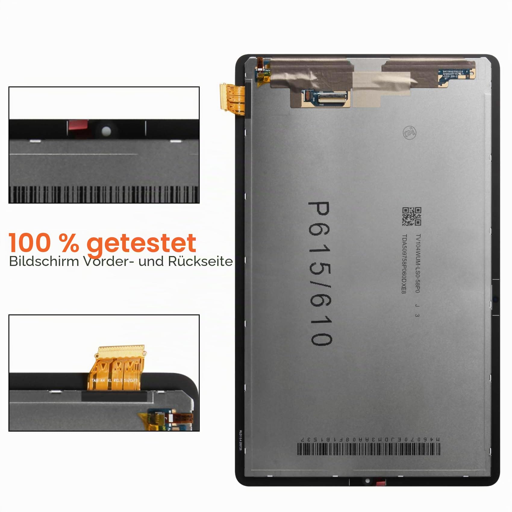 LCD Display für Samsung Galaxy Tab S6 Lite Bildschirm 10,4 Zoll Ersatz Touchscreen Digitazer Assembly mit Reparatur-Set,Kompatibel mit SM-P610 SM-P615