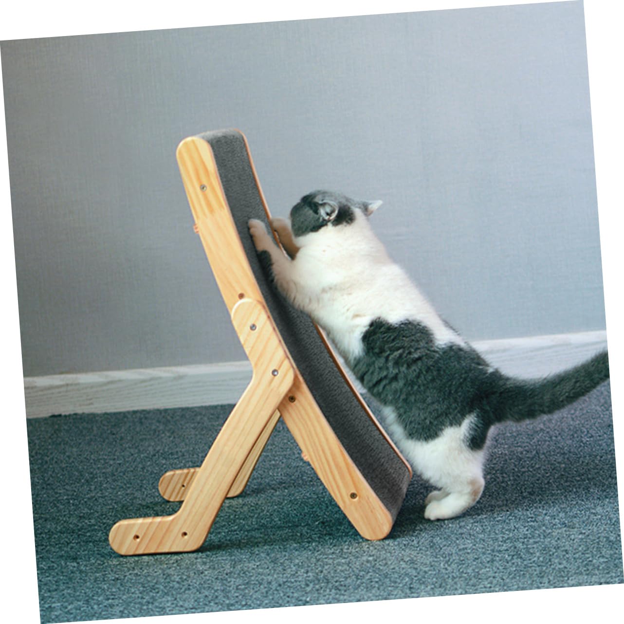 Rascador de Cartón para Felinos Almohadilla para Pulir Uñas de Felinos Estilo Decorativo Protege Muebles y Entretiene Apto para Uso Doméstico