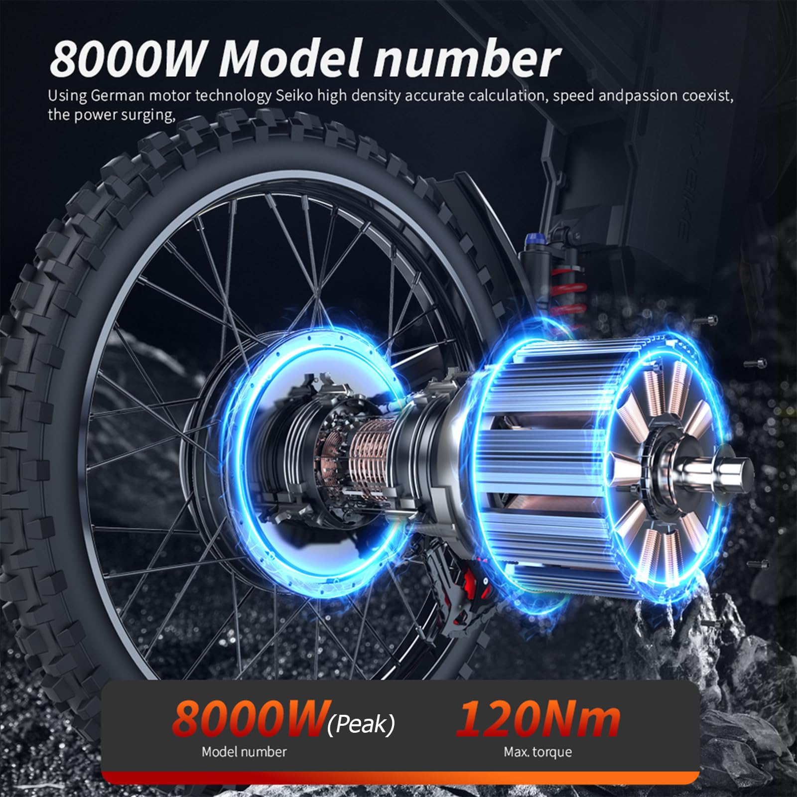 GTS X22 Bici Elettrica Adulti, Mountain Bike Elettrica Fuoristrada con Batteria Rimovibile 72V 30Ah, Lunga Autonomia, Coppia Elevata, Sospensioni Complete, Freni Idraulici, Display LCD, Pneumatici 19"
