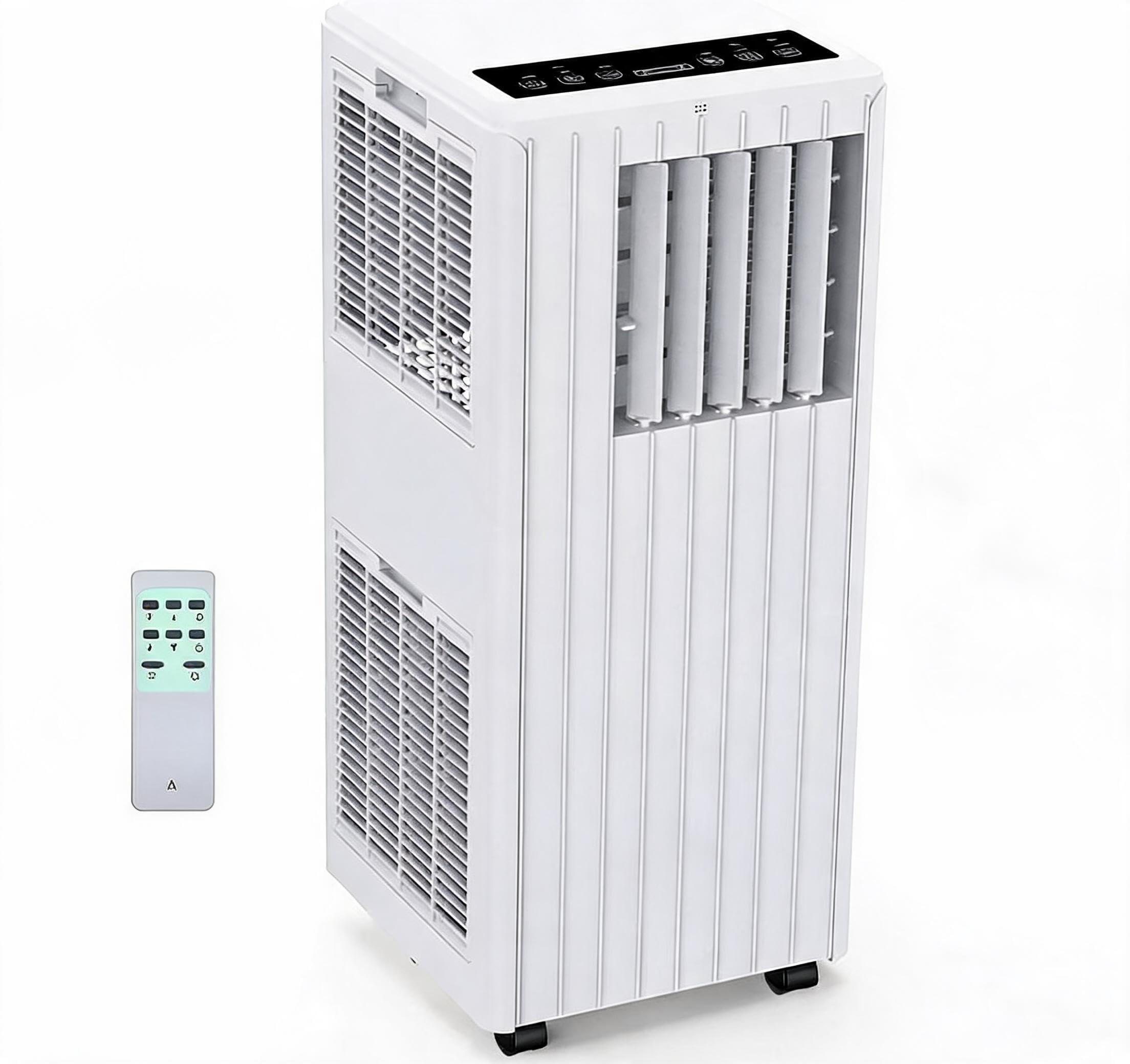 Aptliton Smart Portable Air Conditioner 7000 BTU, Quiet Self-Evaporating 3-in-1 AC Unit with Cooling Dehumidifier Fan, for Bedroom Home Office Up to 37 M², Remote Control & Timer