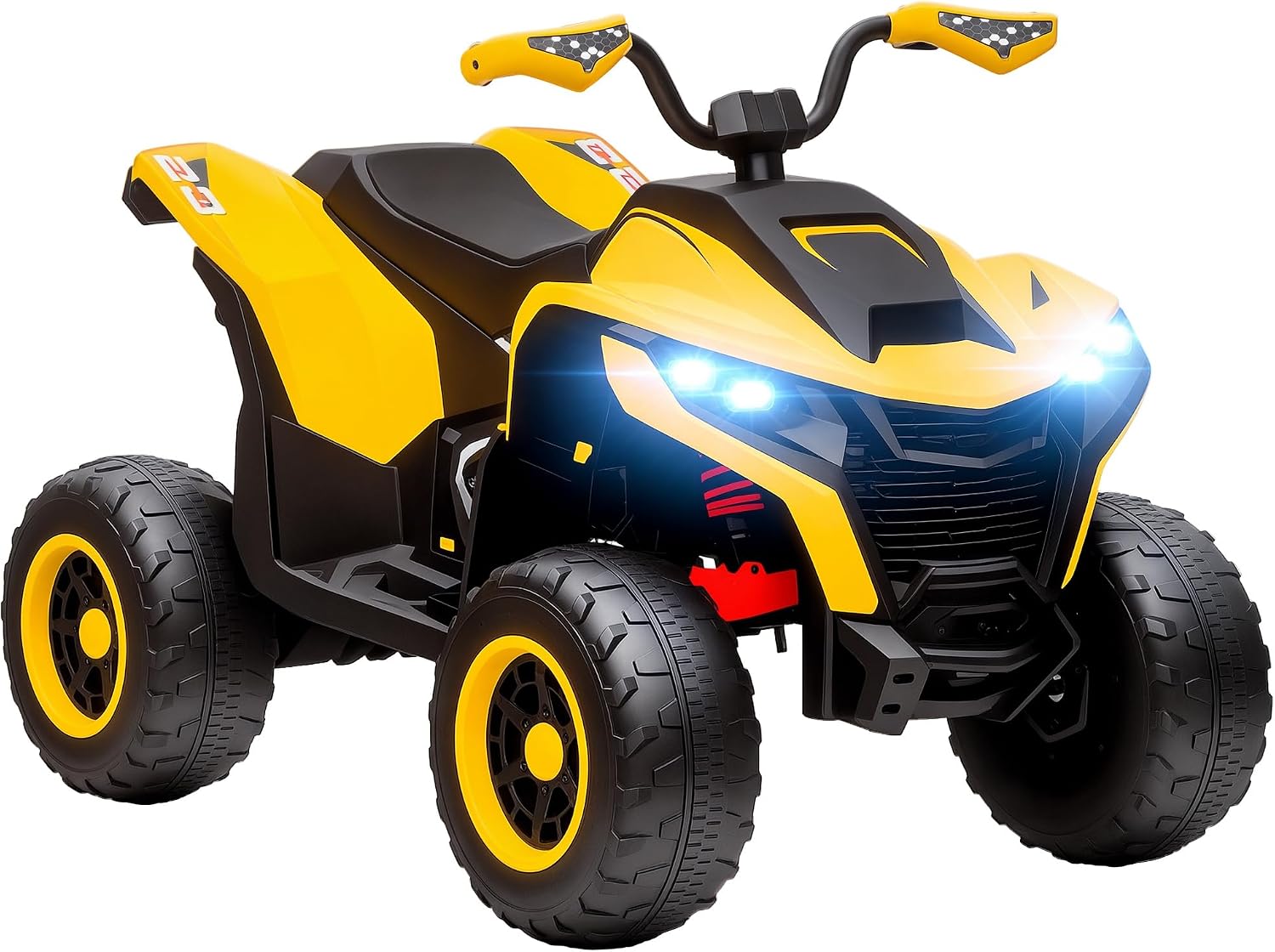 AIYAPLAY Electric Quad for Children 12 V 2 Motor 3-6 km/h 3-8 Years Yellow