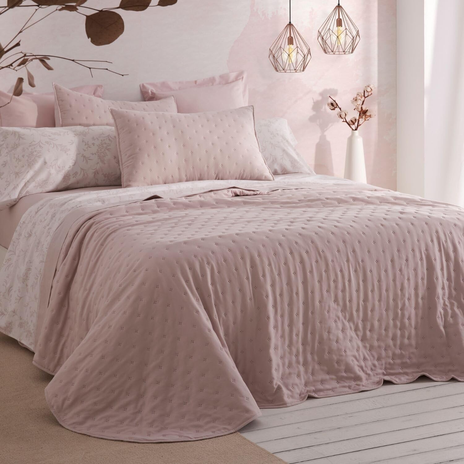 Burrito Blanco | Summer Quilt | Bed 135 cm (+Available Measurements) | Design 149 | Nude Color (135 x 190/200 cm.)