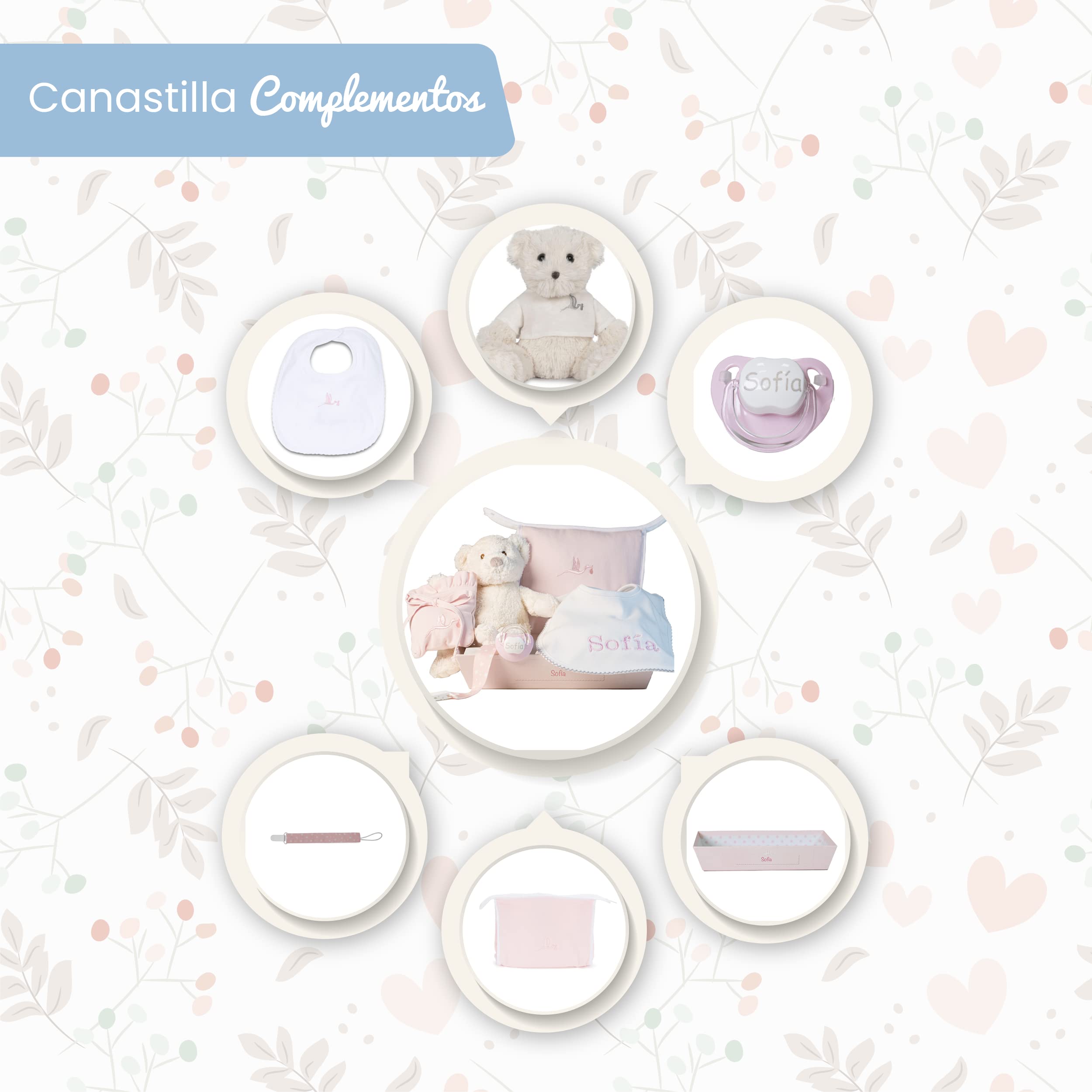 Canastilla Bebe Recien Nacido Personalizada | Cesta Completa de Calidad para Recién Nacidos | Presentación de Lujo | Ideal para Baby Shower | BebeDeParis