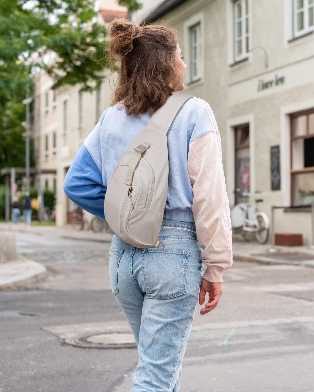 Waterfly Sac Bandoulière Homme Femme: Sac de Poitrine Sacoche Bandoulière Sac à Dos Petit pour Sport et Loisirs Randonnée Excursion Voyage