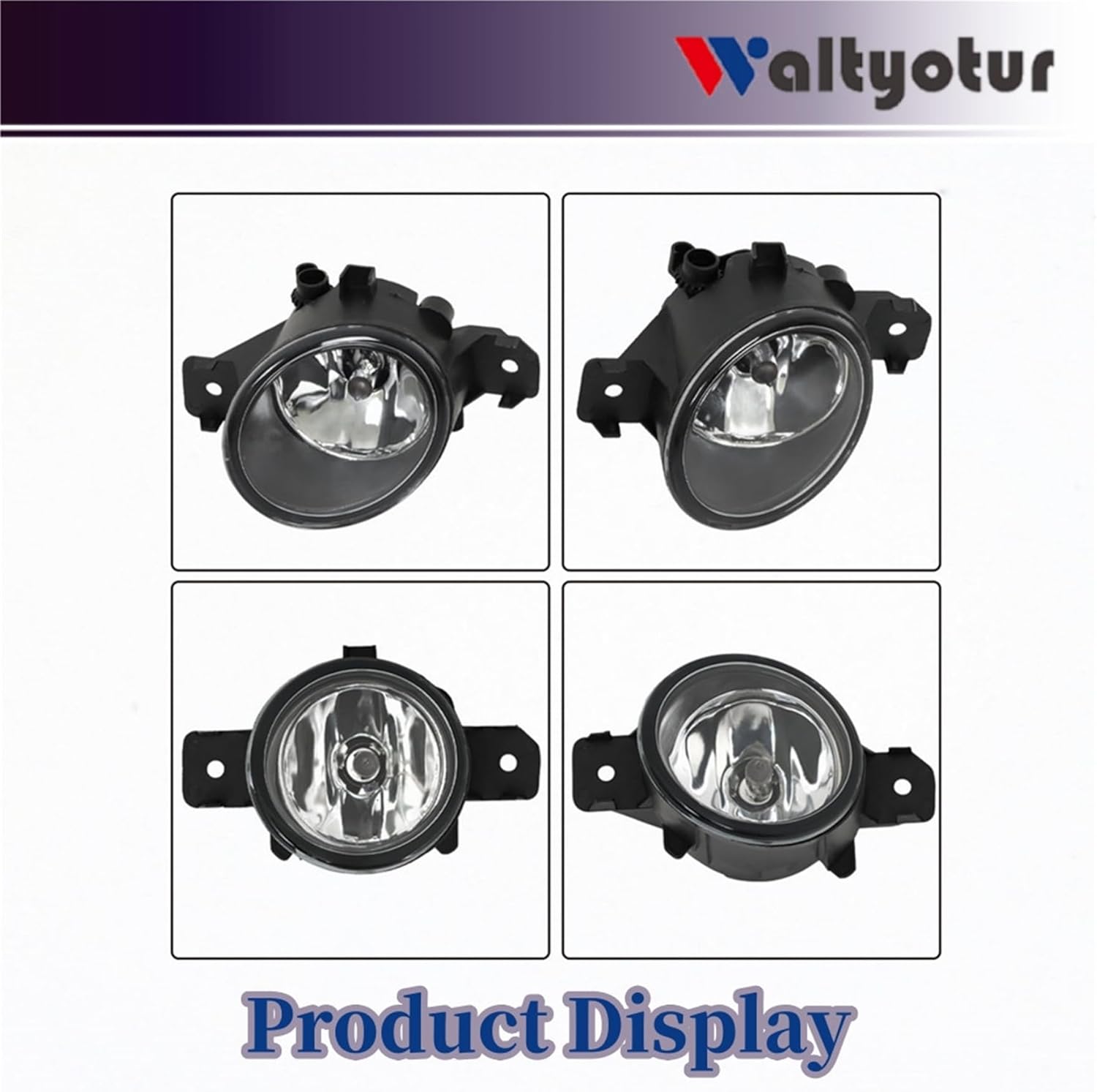 waltyotur Replacement for Altima Maxima Sentra Fog Lights Bumper Right Left Side Driving Fog Lamps Replacement for 26155-89927 26150-89927 NI2593117 NI2592117