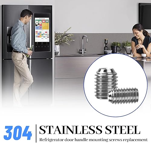 Miniatura 4 de W11366418 Refrigerador Congelador Puerta Manija Montaje Tornillo Ajuste Para Refrigerador Whirlpool -AM 1-5-1 - EA230910