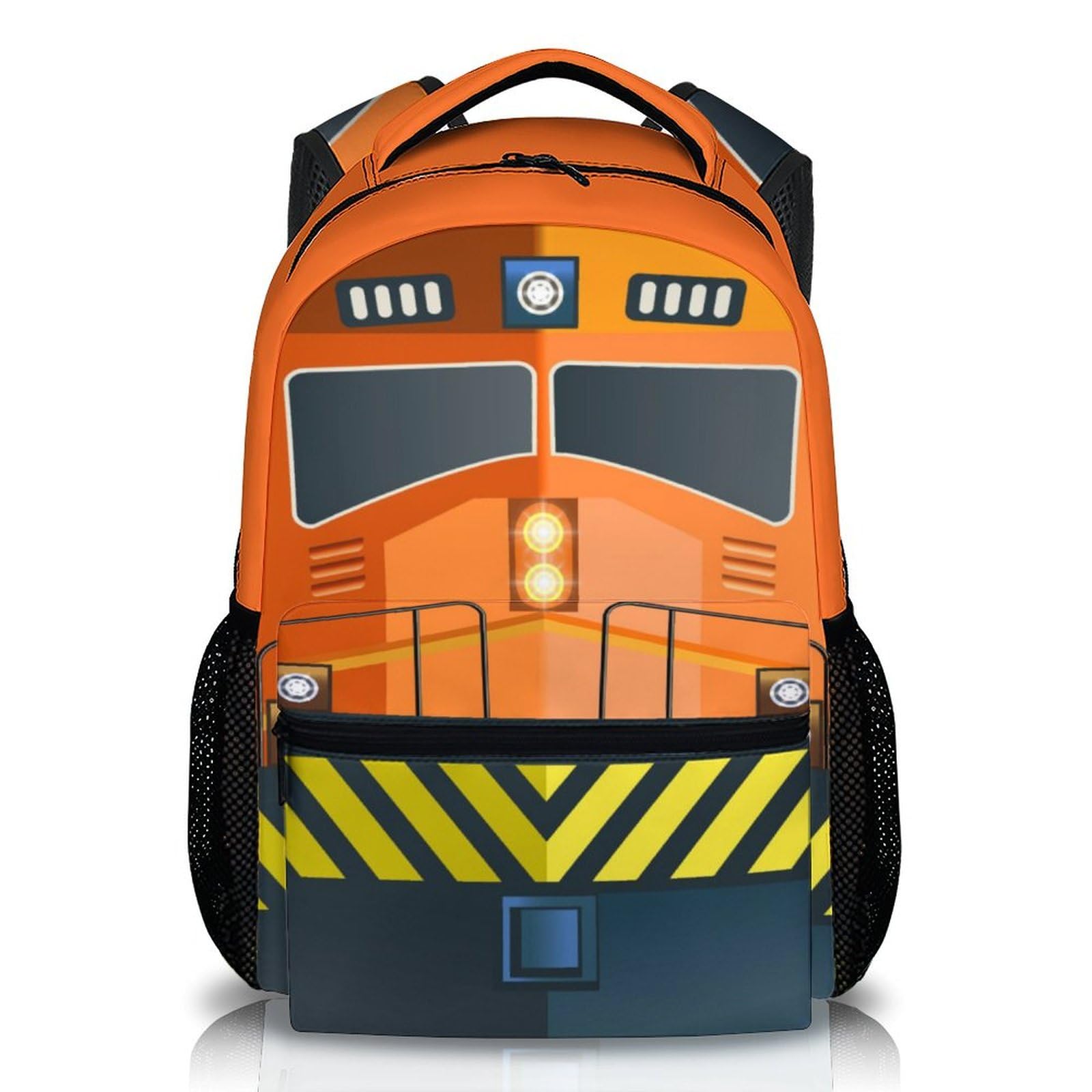 Train School Backpack Gifts for Kids Boys Students, Back to School Essentials Gifts, 17" Lightweight Train Bookbag with Adjustable Straps for