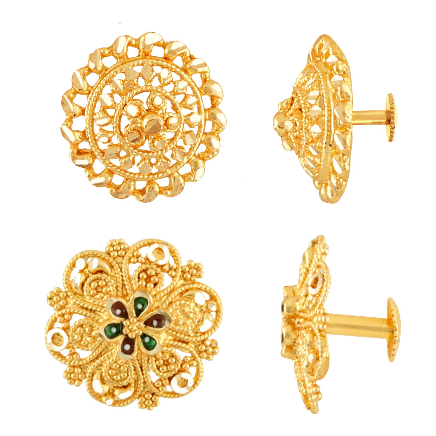 See full amazon price history chart for MEENAZ Earrings For Women girls Combo Set Pack Traditional Temple 1 One Gram Gold 18k Copper Brass Ruby Meenakari South Indian Screw Back Studs Tops Stud Fashion Stylish Hoop Bali Ear rings combo-M33 MEENAZ Earrings For Women girls Combo Set Pack Traditional Temple 1 One Gram Gold 18k Copper Brass Ruby Meenakari South Indian Screw Back Studs Tops Stud Fashion Stylish Hoop Bali Ear rings combo-M33 (B08P9FGN82) Amazon Price History, Amazon Price Tracker