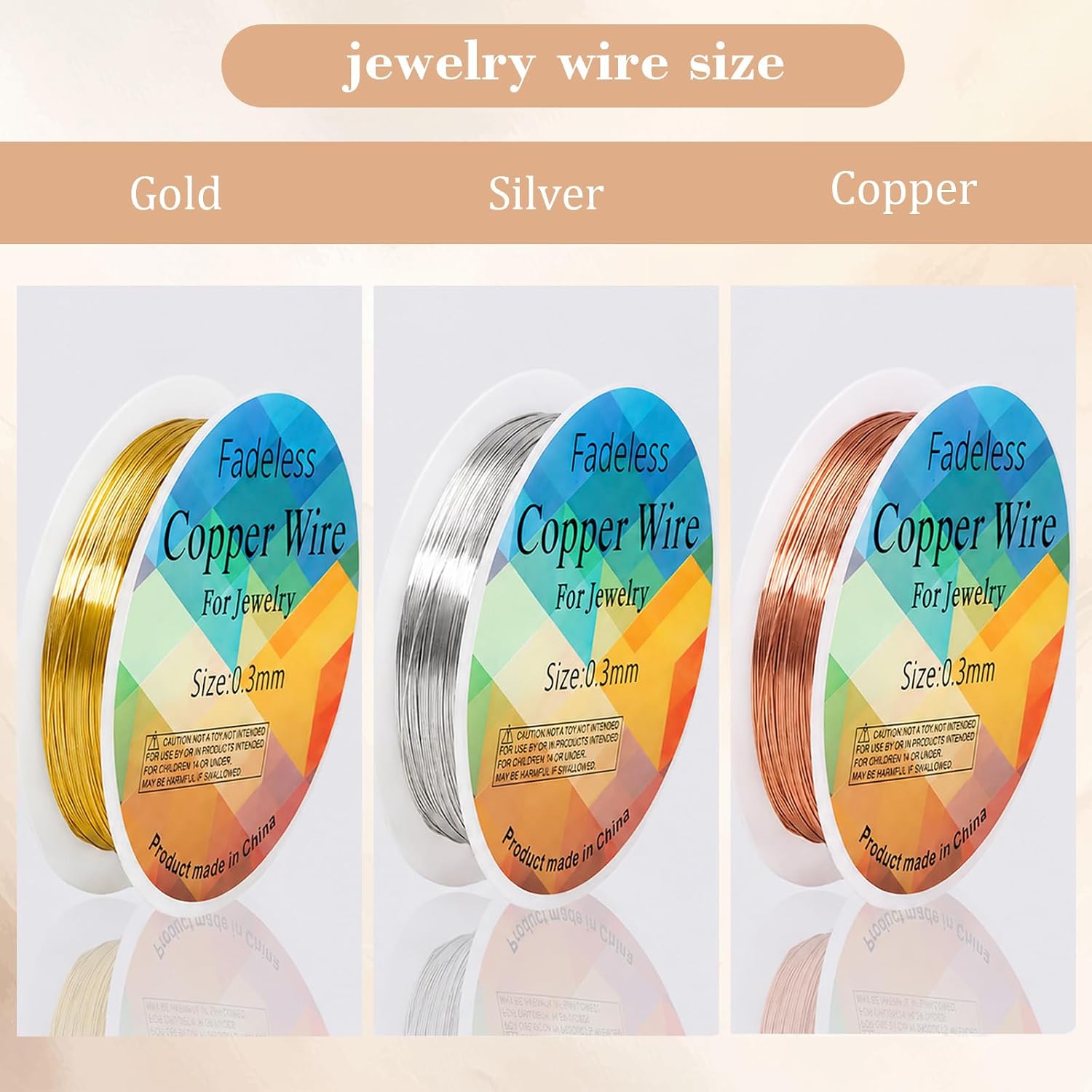 28 Gauge Wire for Jewelry Making, Copper Jewelry Wire