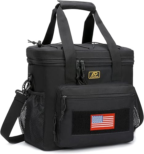 Lonchera táctica para hombres, bolsa de almuerzo táctica Molle con correas a prueba de fugas, aislada, gran hielera, comida para mujeres y adultos,