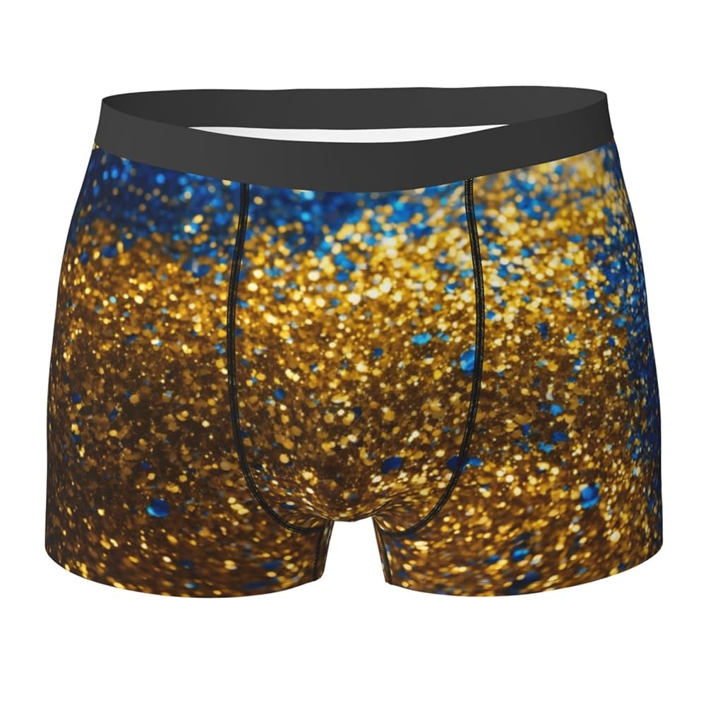 ZISHAK Glitter Pattern Print Essential Boxer Briefs