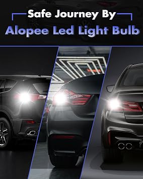 Alopee 2-Pack 1157 LED Bulb White 12V-15V DC