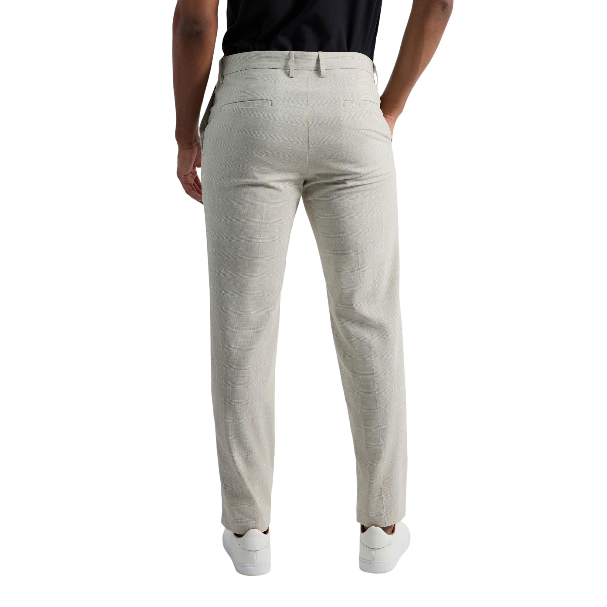 Kenneth Cole Reaction Slim Fit Plaid Patterned Dress Pant - Pantalones de Vestir Hombre