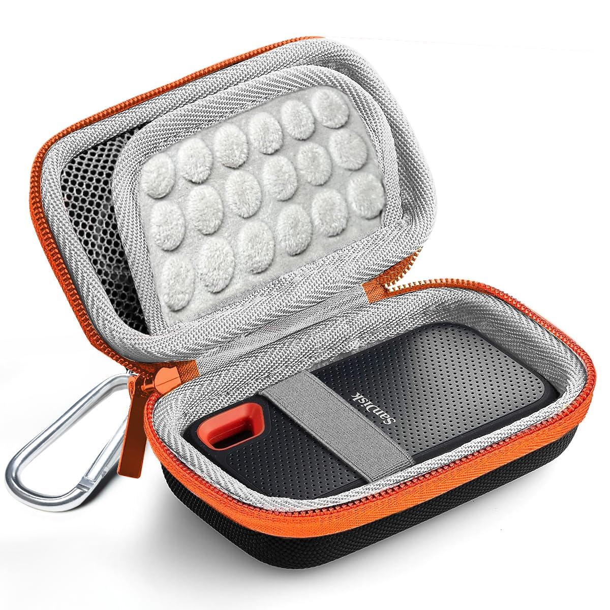 M.G.R.J® Portable Carrying Case Cover for SanDisk Extreme PRO/Portable SSD/Crucial X8 Portable SSD 500GB 1TB 2TB 4TB (Hard|EVA) (Black-Grey) (B0D1CNRMQP) Amazon Price History, Amazon Price Tracker