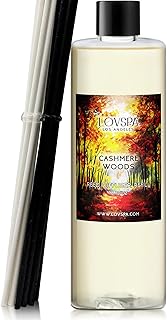 LOVSPA Cashmere Woods Diffuser Oil Fall Scented Oils for Reed Diffusers - Long-Lasting & Natural Home Fragrance, Scented Oil for Diffusers, USA Made, 8 oz