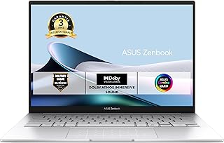 ASUS Zenbook 14 UM3406HA-QD048W OLED 14 WUXGA PC Portable (AMD Ryzen 7 8840HS 5.1Ghz, 16 Go RAM DDR5X, 512 Go SSD, AMD Radeon Graphics, Windows 11 Home) - Clavier AZERTY - Noir