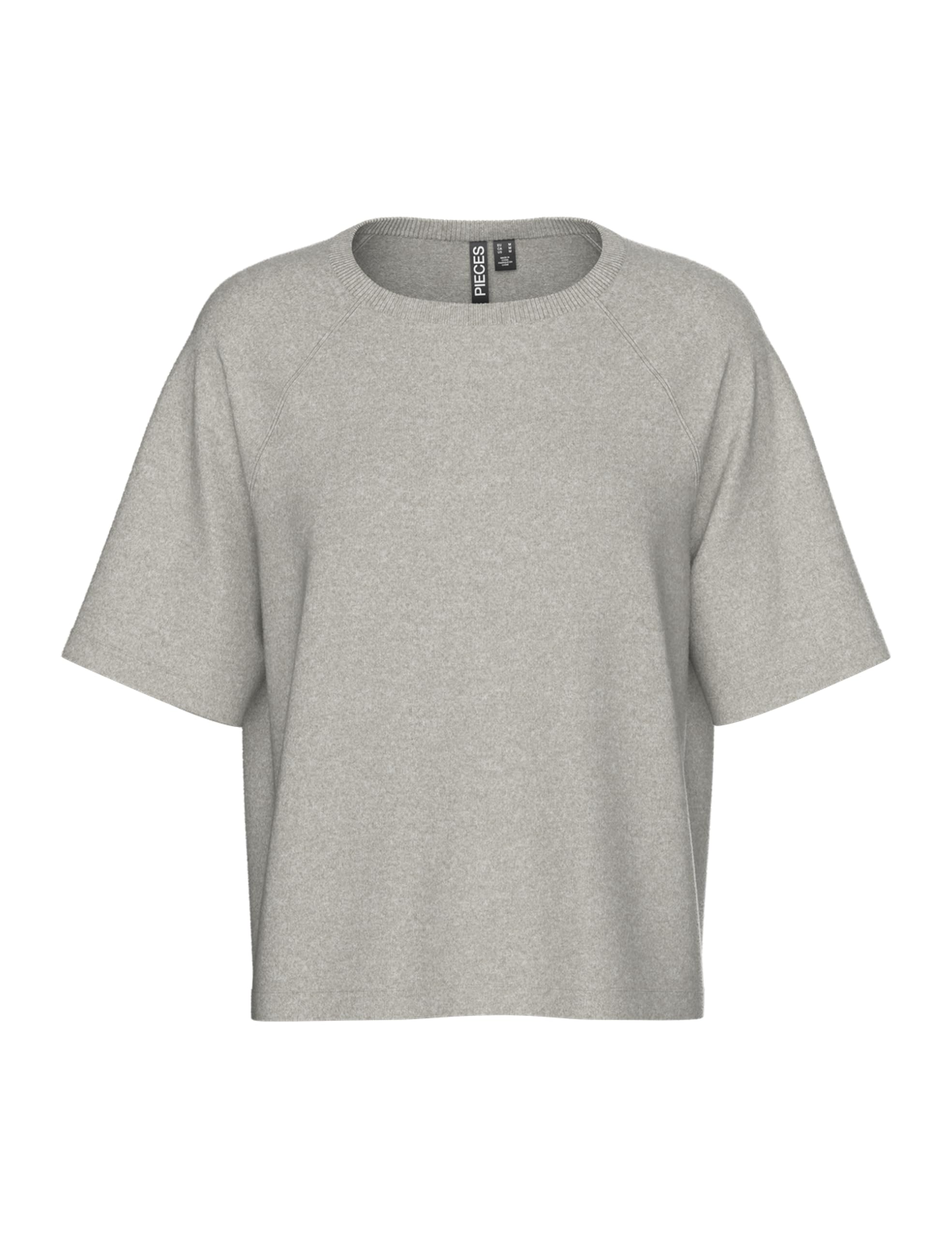 PIECES Womens Pcbree Ss O-Neck Knit Noos Bc, Crockery, XL UK