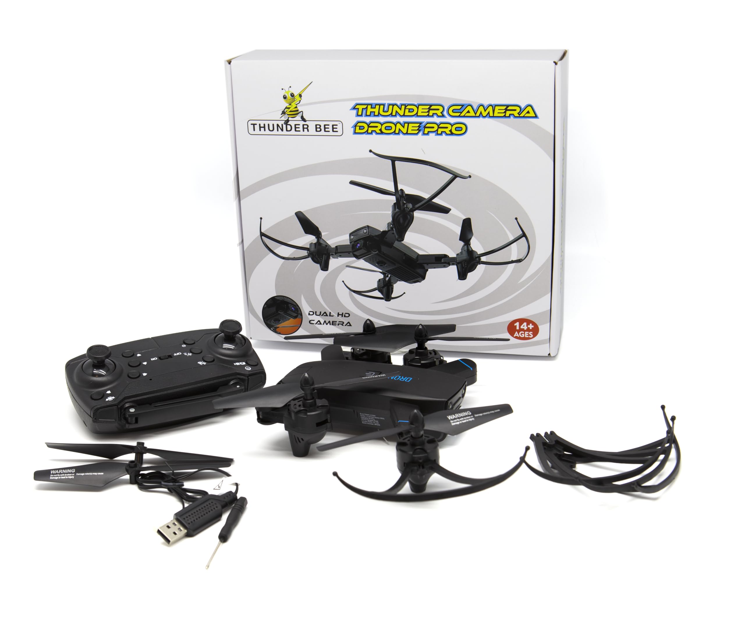 Thunder Camera Drone Pro, Dual HD Camera RC Quadcopter with Real-Time Video, Foldable Design - Image 4