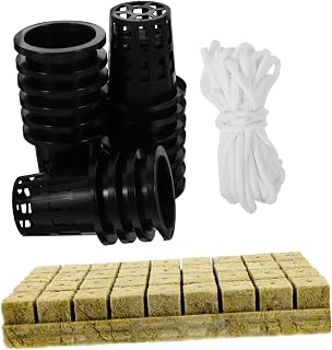 POPETPOP 1set Hydroponic Planting Kit Set Soilless Baskets Watering Device Nutrients