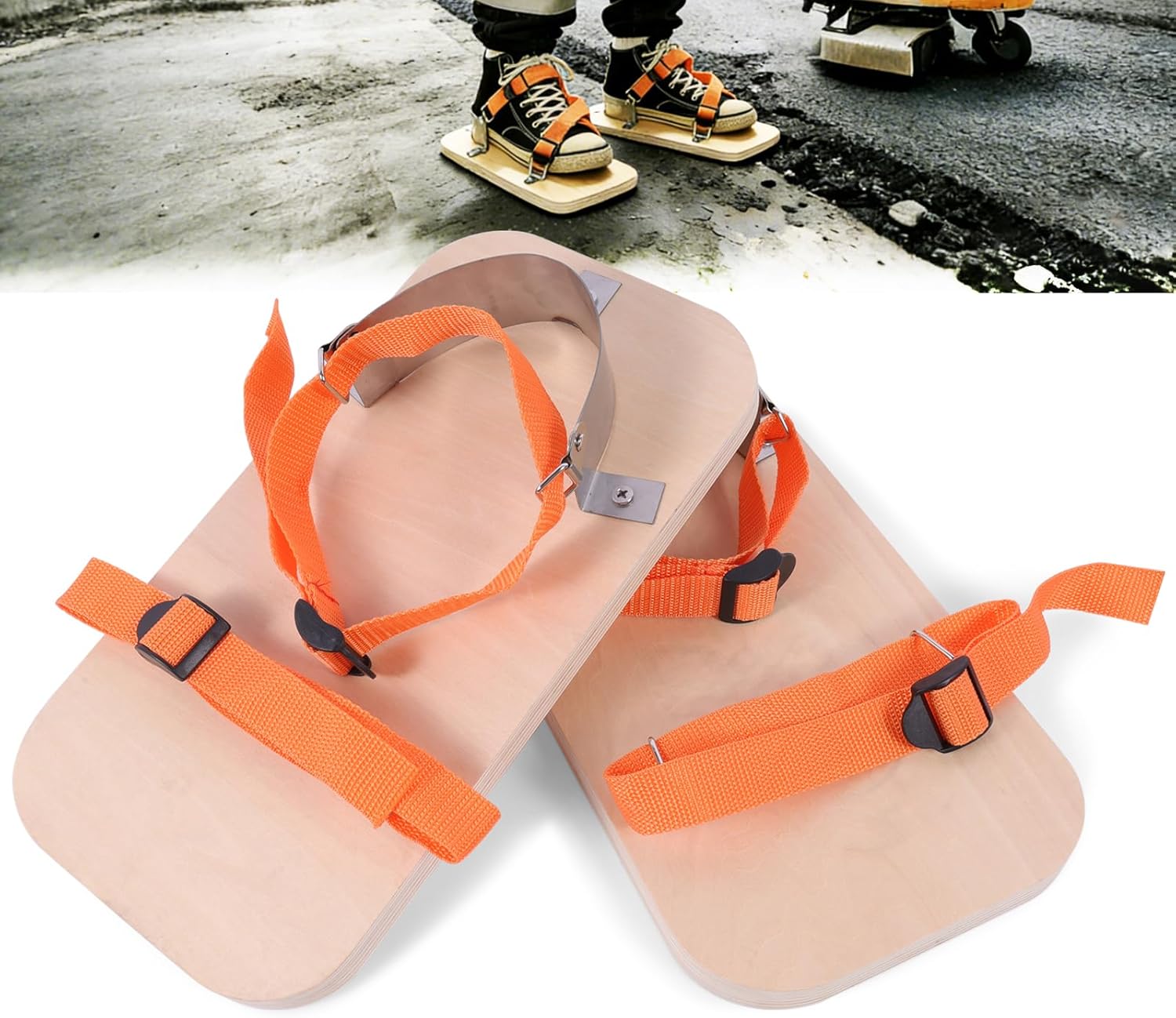 Asphalt Shoes - Asphalt Tamp Shoes,Felt Soles,Adjustable Nylon Straps for Walking On Asphalt(Felt)