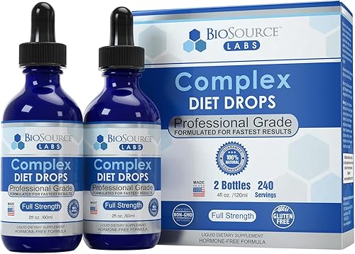 Gotas de dieta complejas: las mejores gotas naturales para hombres y mujeres (paquete de 2 botellas) - Suministro para 60 días