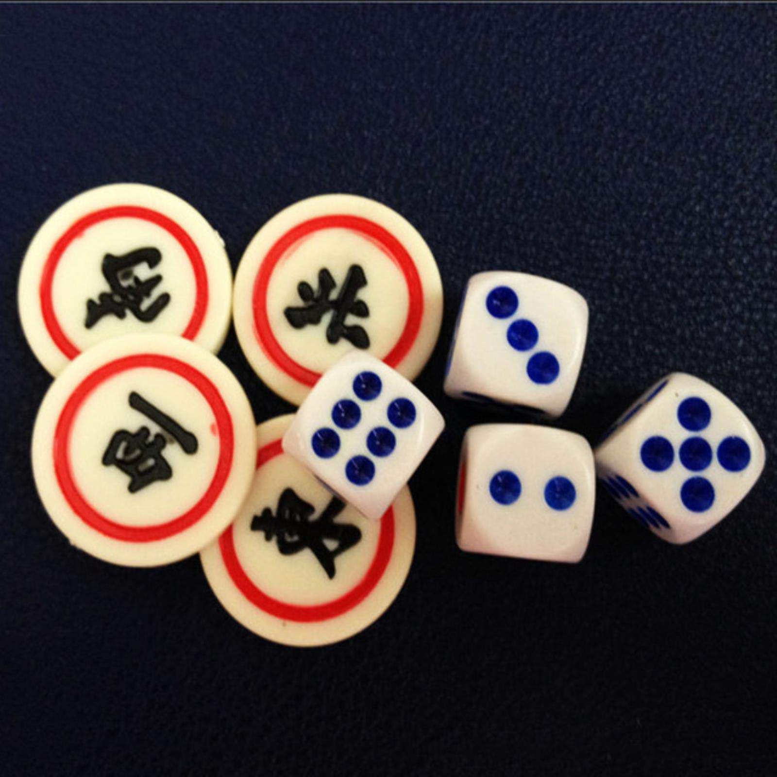 AllForYou Außenhandel Neue japanische Mahjong Mahjong Imitation Bone Chips Bar für einen Satz von 88 Wind Zhuang-Würfel