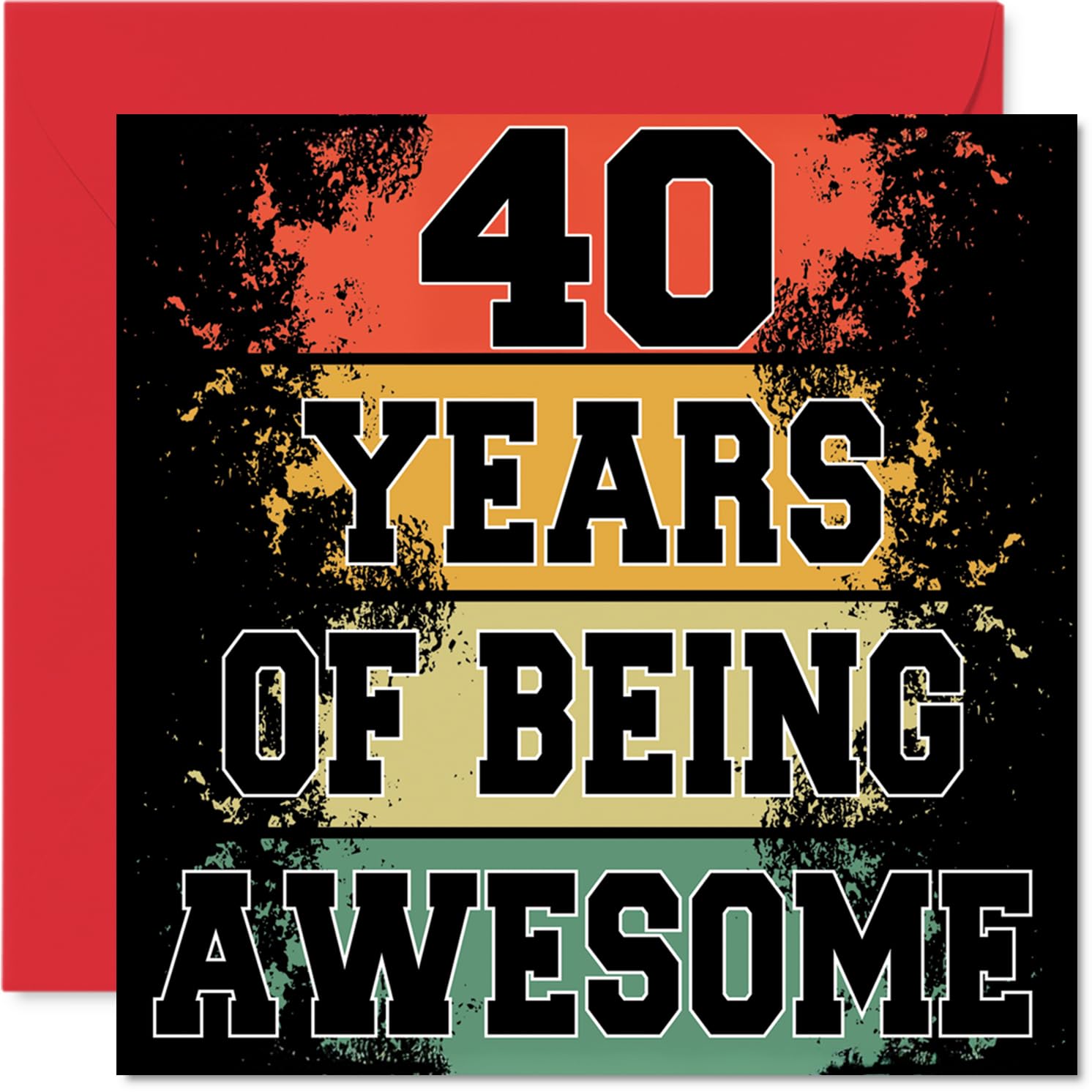 40th Birthday Cards for Women and Men, Being Awesome