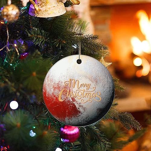 Miniatura 3 de Cheyan Funny Cosmic Galactic Planet Christmas Porcelain Ornament Home Decorations Christmas Pendants Galaxy Educational Christmas Tree Hanging