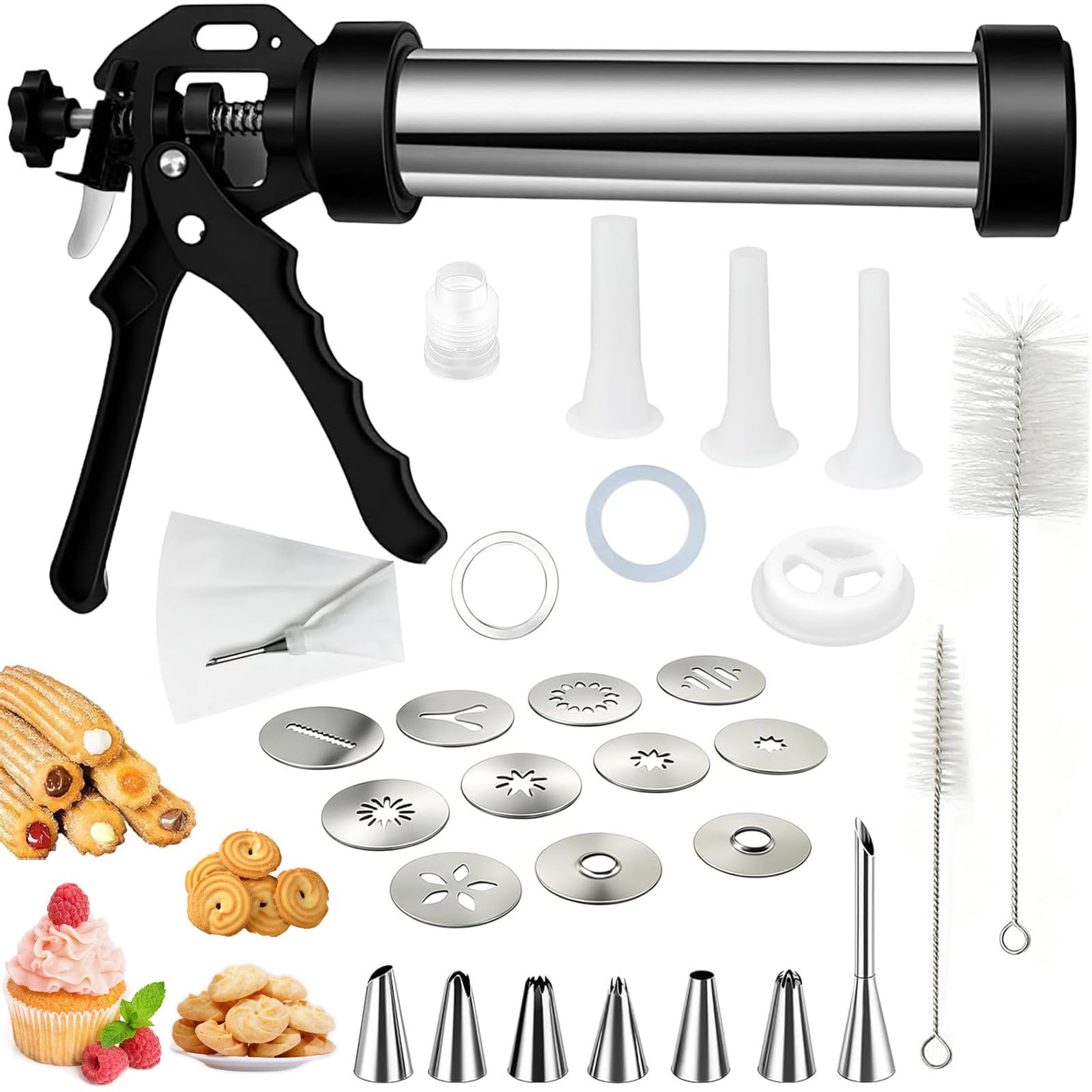 Pressa per biscotti in acciaio inox, pressa per biscotti e churros