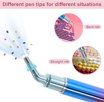 CAPASTEC Electric Diamond Art Pen, with Accessories, Long Lasting, Diamond Paintings Pen, Easy to Use and Durable, Blue, 1 Set