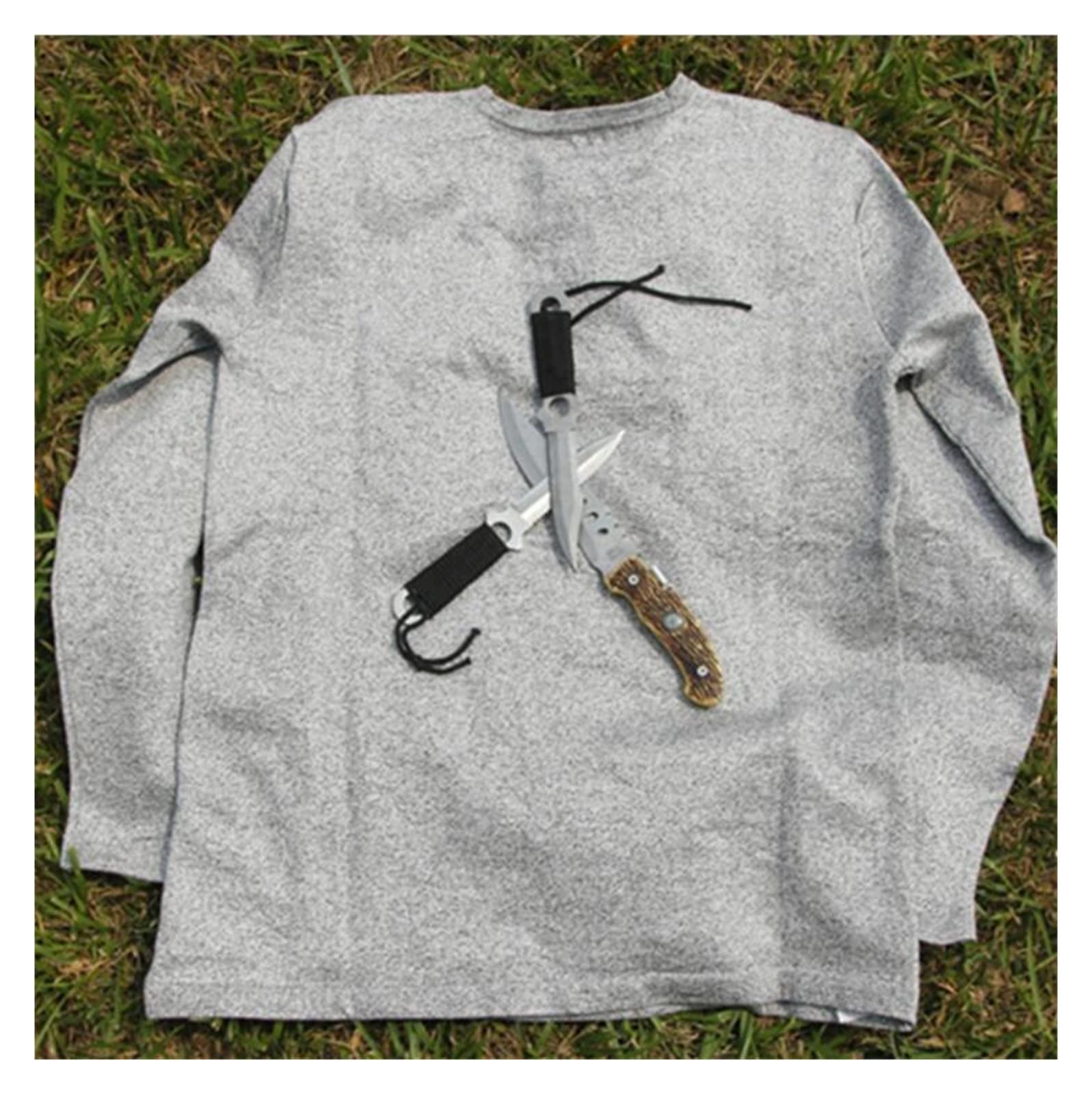 Autodefensa Anti-puñalada Anti corte ropa Anti cuchilla camisetas tácticas hombres resistente a las puñaladas camisa de guardaespaldas policía hombres de negocios Tops - Guantes de trabajo(Medium)
