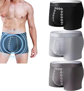 Mens Massage Magnetic Therapy Underwear,Mens Underwear Boxer Briefs,Magnetic Therapy Energetic Men Pants