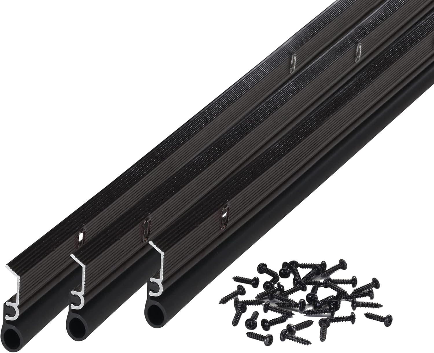 M-D Building Products 01156 Bronze Aluminum and Vinyl Screw-on Top and Sides Door Seal Kit