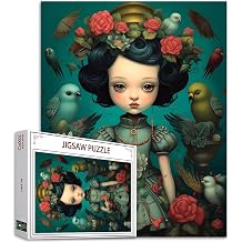 Tucocoo Delicate Dolls Jigsaw Puzzle 1000 Pieces Puzzles for Adults, Birds Jigsaw Puzzles for Challenging Family Activity Games DIY Puzzle for Home Wall Decor Gifts - 20 x 27 Inches