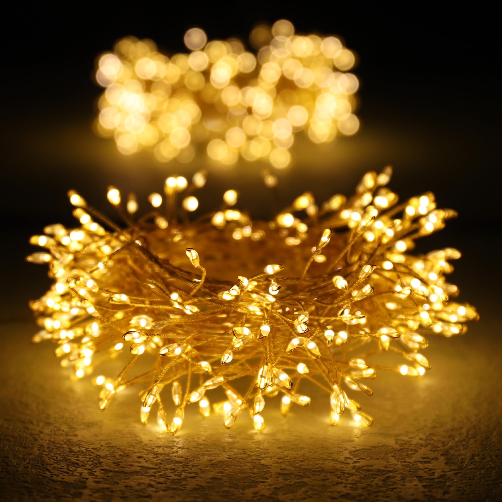 Albero Di Natale LED In Cristallo - Lampada Notturna A Batteria, Luce Calda, Decorazione Per Tavolo, Casa, Feste E Matrimoni
