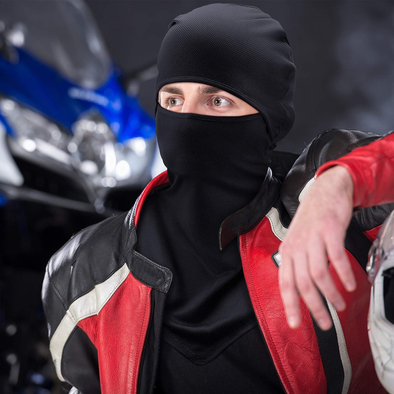 SATINIOR 3 Piece Balaclava Face Cover Sun Protection Neck Cover Summer Balaclava Motorcycle Face Mask for Men Women - Image 6