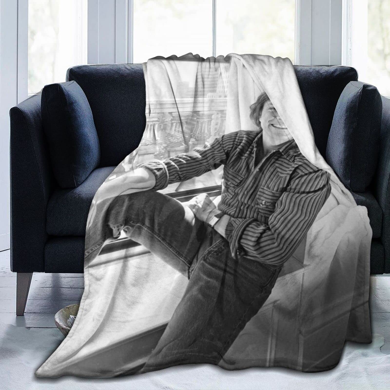 YINGD Microfiber Throw Blanket David Actor Cassidy Soft Flannel Blanket Warm and Fluffy Anti pilling Blanket for Adults Kids 125x100cm